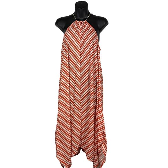 NEW! Zara Striped Halter Dress Casual Summer Stripe Tank Resort Beach - S - Picture 1 of 9